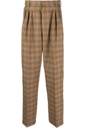 Kenzo Checkered pleated tailored trousers