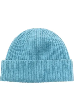PRINGLE OF SCOTLAND Ribbed-knit turn-up brim beanie