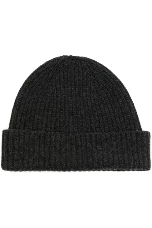 PRINGLE OF SCOTLAND Ribbed-knit turn-up brim beanie