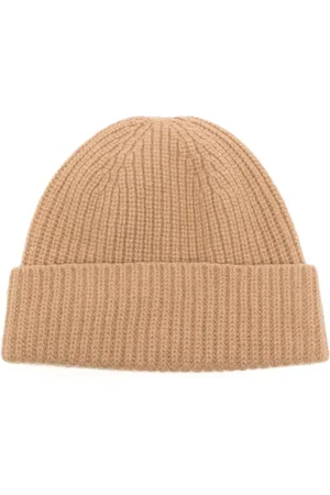 PRINGLE OF SCOTLAND Ribbed-knit turn-up brim beanie