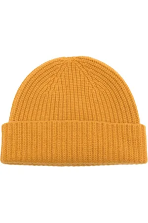 PRINGLE OF SCOTLAND Ribbed-knit turn-up brim beanie