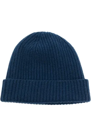 PRINGLE OF SCOTLAND Ribbed-knit turn-up brim beanie