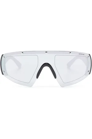 Moncler Shield-frame mirrored sunglasses