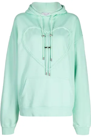 Collina Strada Heart cotton hoodie