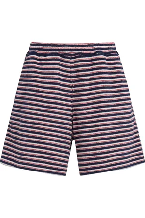 Marni Stripe-print slip-on shorts
