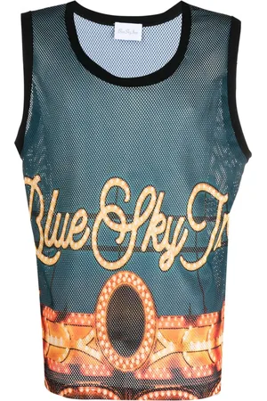BLUE SKY INN FunPark logo-print tank