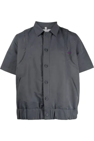 Off-Duty Panelled short-sleeve shirt