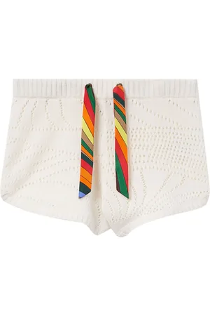 Puccini Pointelle-knit cashmere shorts