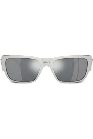 VERSACE Medusa rectangle metal sunglasses