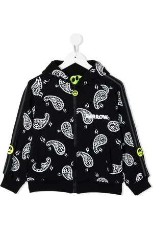 BARROW Graphic-print zip-up hoodie