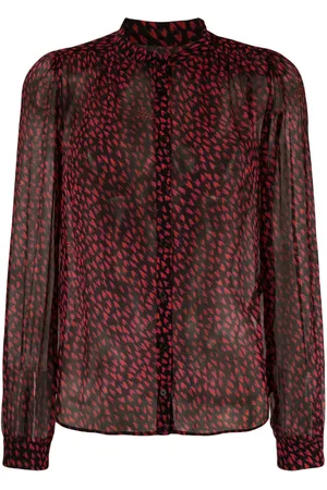 Zadig & Voltaire Tino Crush semi-sheer shirt