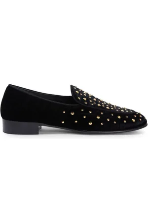 Giuseppe Zanotti Rudolph crystal-embellished leather loafers