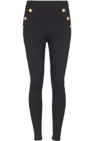 Balmain 6-Button knitted leggings