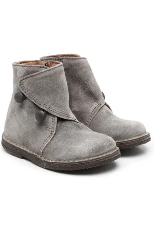 PèPè Button-detail suede boots