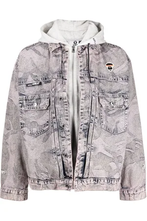 A Bathing Ape Layered denim jacket
