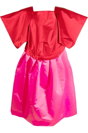 Comme des Garçons Colour-block voluminous midi dress