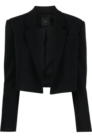 Pinko Notched-lapels cropped blazer