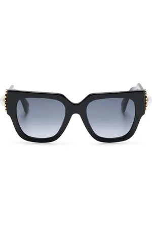 Moschino Square-frame logo-appliqué sunglasses