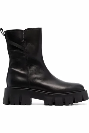 Premiata Leather shearling boots