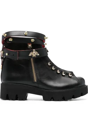 HARDOT 45mm stud-embellished leather boots