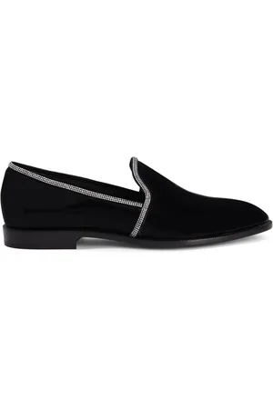 Giuseppe Zanotti Ariees crystal-embellished leather loafers