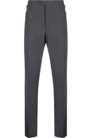 Fursac Buckle-detail straight-leg tailored trousers