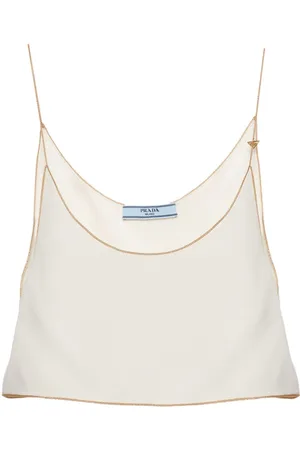 Prada Sablé cropped camisole top