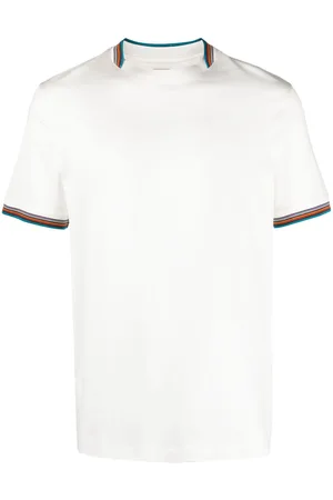 Paul Smith Stripe-trim cotton T-shirt