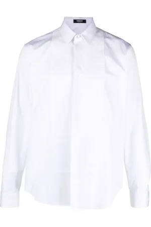 VERSACE Barocco-motif poplin shirt