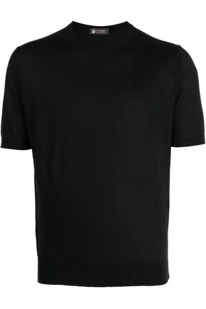 COLOMBO Crew-neck fine-knit T-shirt