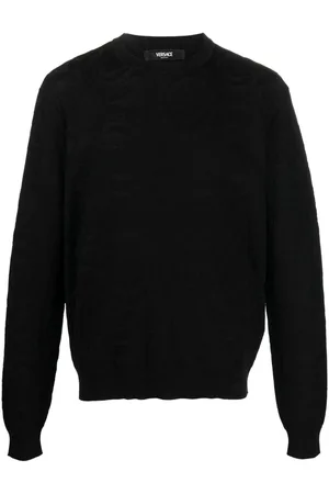 VERSACE Barocco-motif textured jumper
