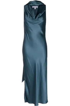 MATÉRIEL by Aleksandre Akhalkatsishvili Draped scarf-detail midi dress