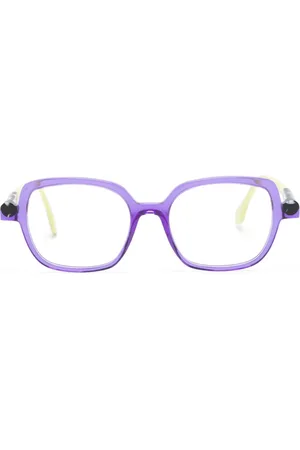 Face À Face Logo-print rectangle-frame glasses