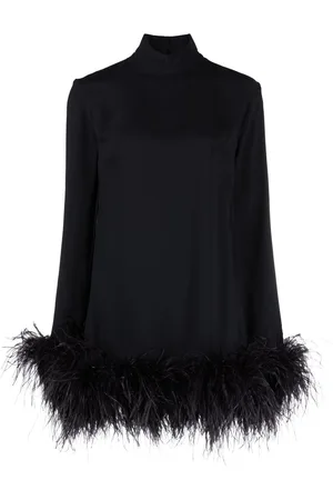 ‎Taller Marmo‎ Gina feather-trim mini dress