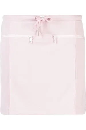 Courrèges Logo-patch drawstring miniskirt