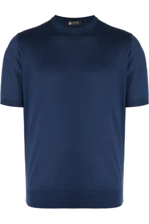 COLOMBO Crew-neck fine-knit T-shirt