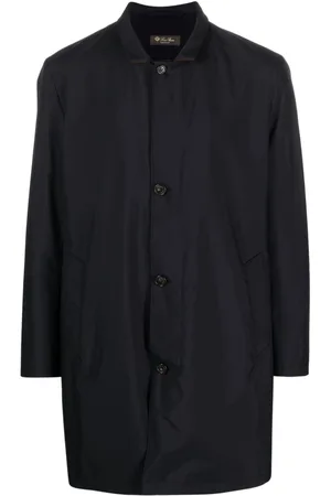 Loro Piana Button-up leather coat