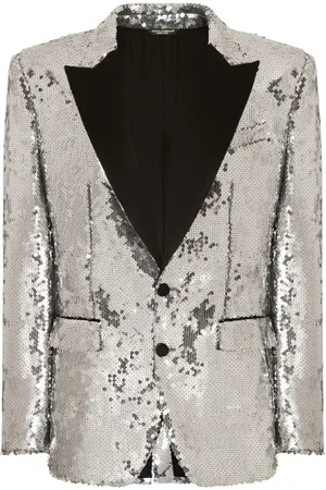 Dolce & Gabbana Sequin-embellished tuxedo jacket