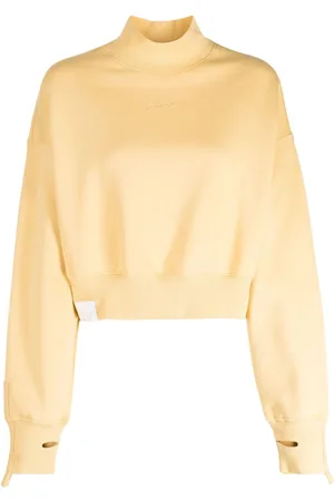 Izzue Logo-embroidered cropped sweatshirt