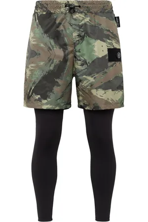 Philipp Plein Camouflage-print layered track pants