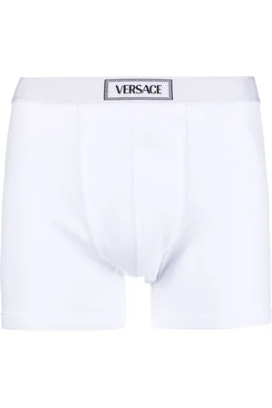 VERSACE 90s Logo ribbed long boxers