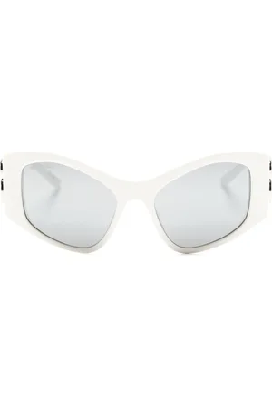 Balenciaga Dynasty D-frame logo-plaque sunglasses