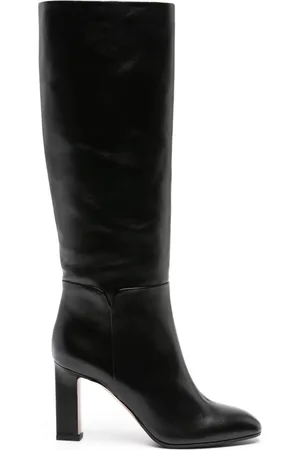 Aquazzura Sellier 85mm leather knee boots