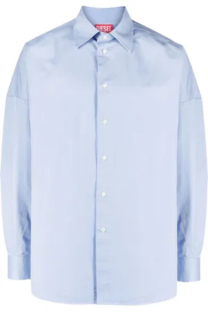 Diesel S-Limo logo-embroidered shirt