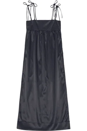 Ganni Sleeveless satin maxi dress
