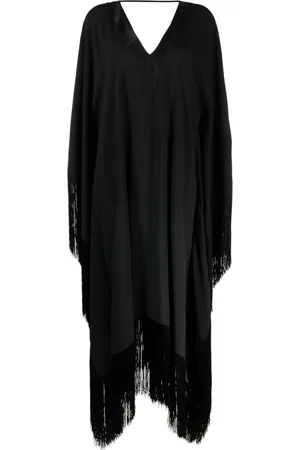 ‎Taller Marmo‎ Fringed-edge kaftan maxi dress