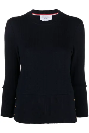 Thom Browne Chevron-knit virgin-wool sweater