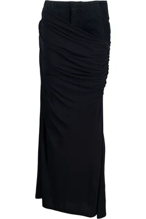 CHRISTOPHER ESBER Wrapped denim-trim maxi skirt
