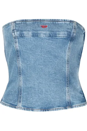 Diesel De-Ville denim bustier top