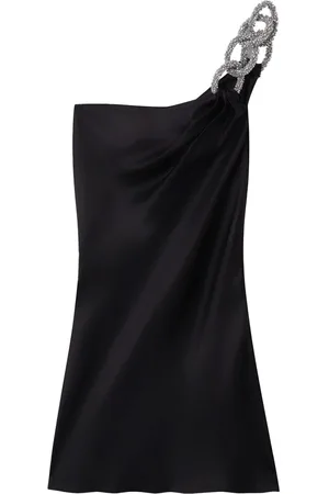 Stella McCartney Falabella-chain one-shoulder minidress